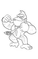 Super mario kleurplaat 4